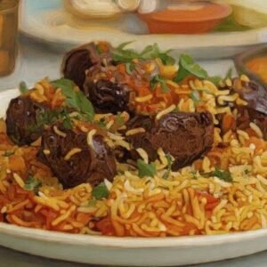 Chapli Kabab Biryani