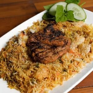 Half Charcoal Chicken Biryani